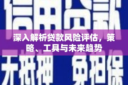 郸城深入解析贷款风险评估，策略、工具与未来趋势