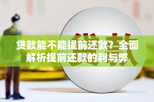 滁州贷款能不能提前还款？全面解析提前还款的利与弊