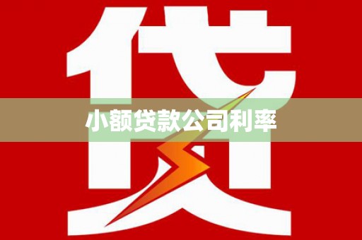 工布江达小额贷款公司利率
