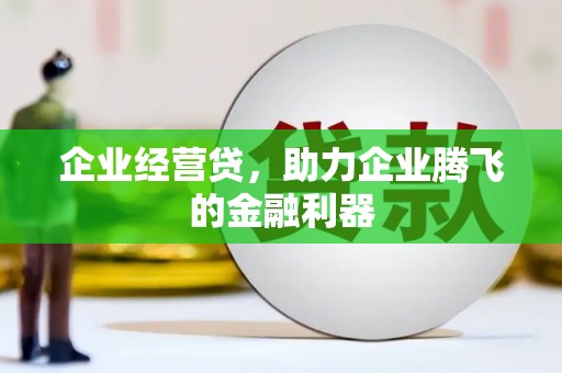 任城企业经营贷，助力企业腾飞的金融利器
