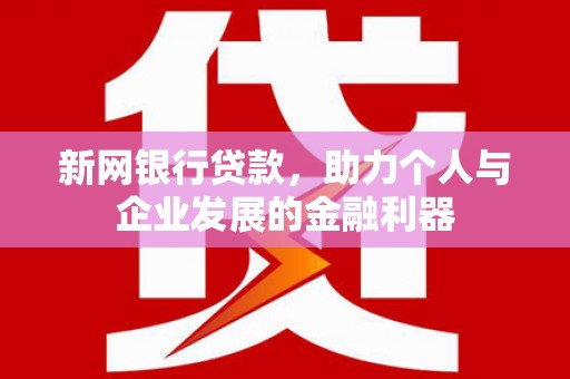 名山新网银行贷款，助力个人与企业发展的金融利器