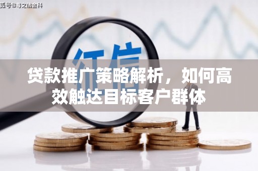 高淳贷款推广策略解析，如何高效触达目标客户群体