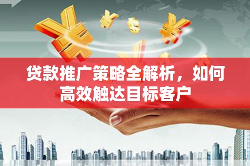 泰来贷款推广策略全解析，如何高效触达目标客户