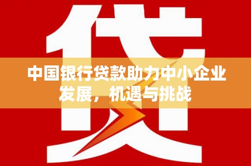 进贤中国银行贷款助力中小企业发展，机遇与挑战