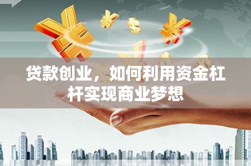 林甸贷款创业，如何利用资金杠杆实现商业梦想