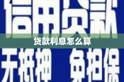 新界贷款利息怎么算