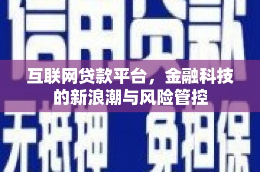 九原互联网贷款平台，金融科技的新浪潮与风险管控